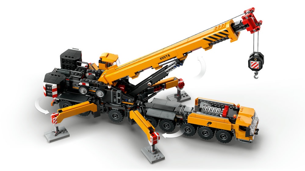 LEGO® City Geltonas mobilus statybų kranas (60409)