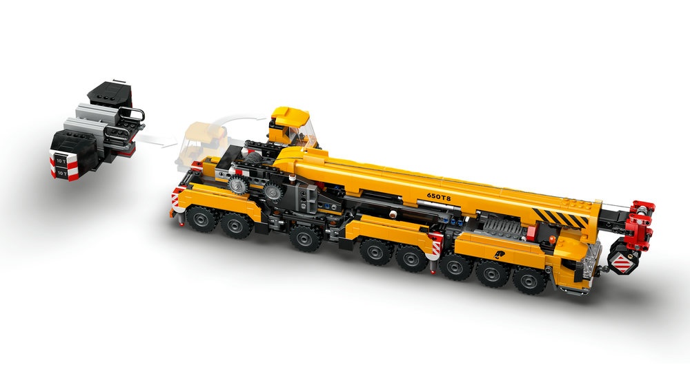 LEGO® City Geltonas mobilus statybų kranas (60409)