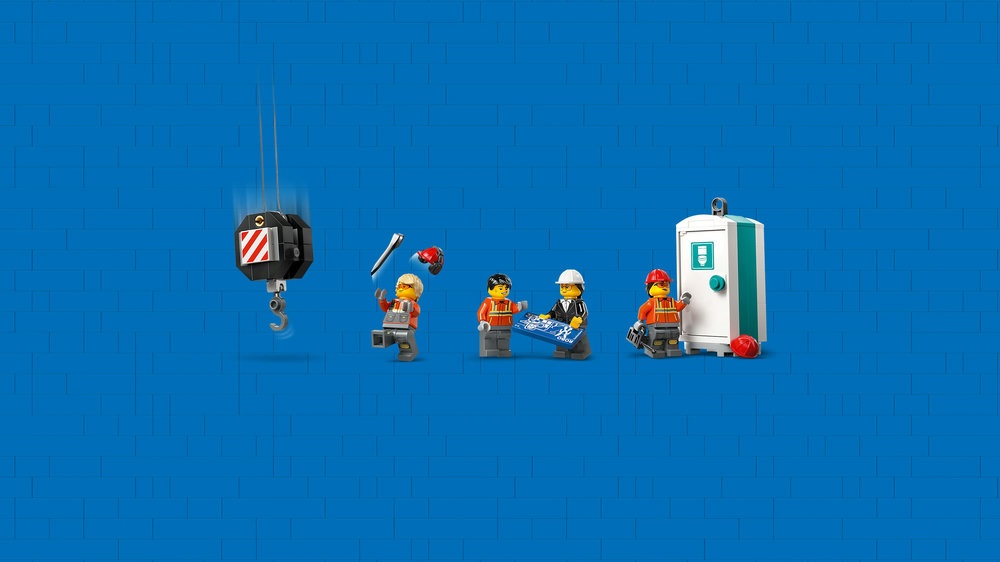 LEGO® City Geltonas mobilus statybų kranas (60409)