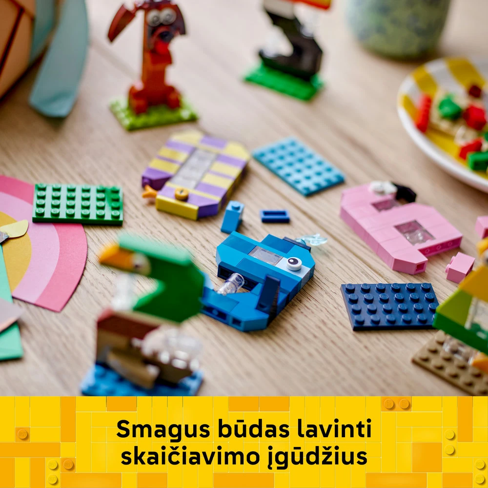 LEGO® gimtadienio skaičiai Gyvūnų tematikos dekoras 40807