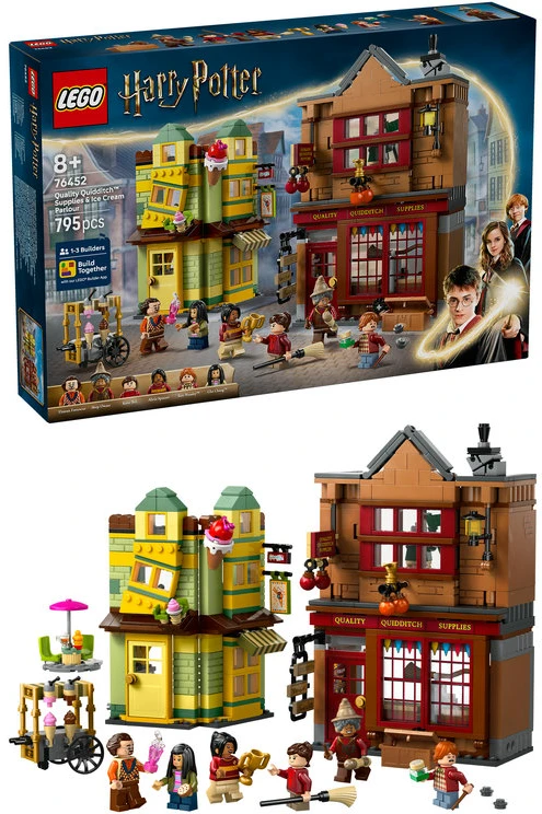 LEGO® Harry Potter™ „Aukščiausios rūšies kvidičo prekės“ ir ledainė 76452