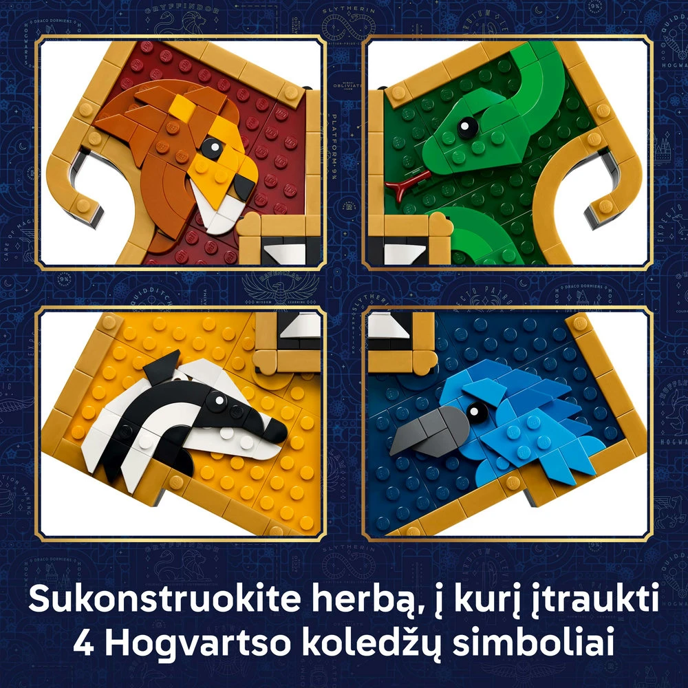 LEGO® Harry Potter™ Hogvartso koledžų herbas Žaislas 76462