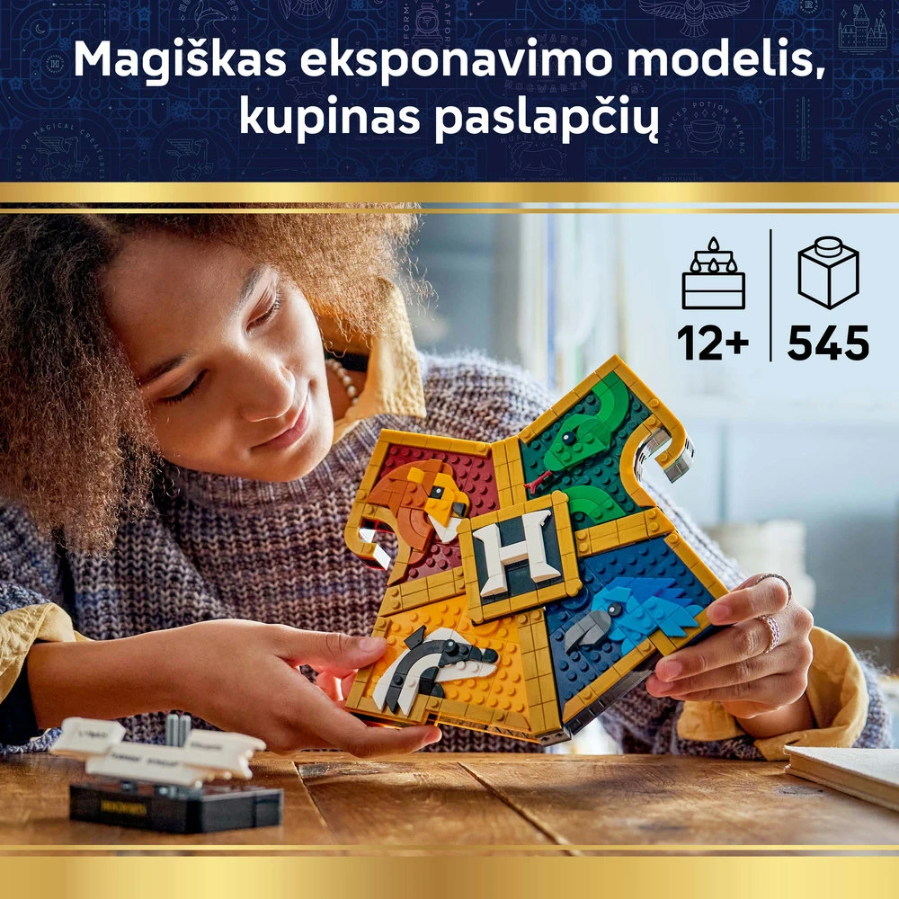 LEGO® Harry Potter™ Hogvartso koledžų herbas Žaislas 76462