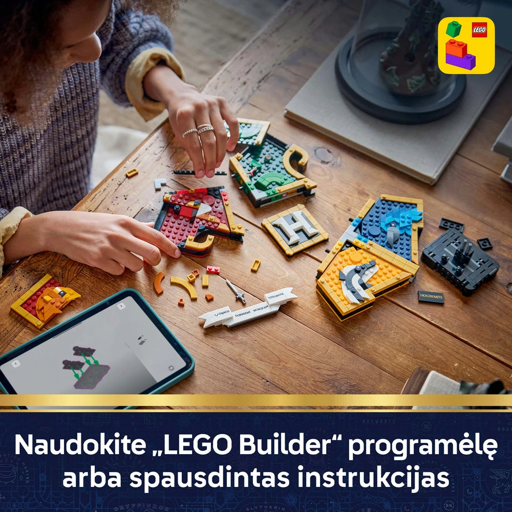 LEGO® Harry Potter™ Hogvartso koledžų herbas Žaislas 76462