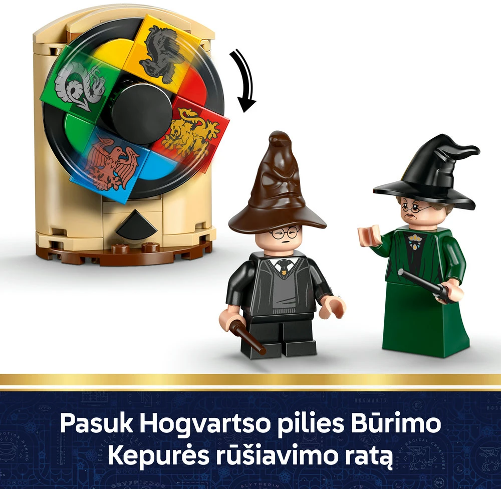LEGO® Harry Potter™ Hogvartso pilis: Paskirstymo kepurės ceremonija 76460
