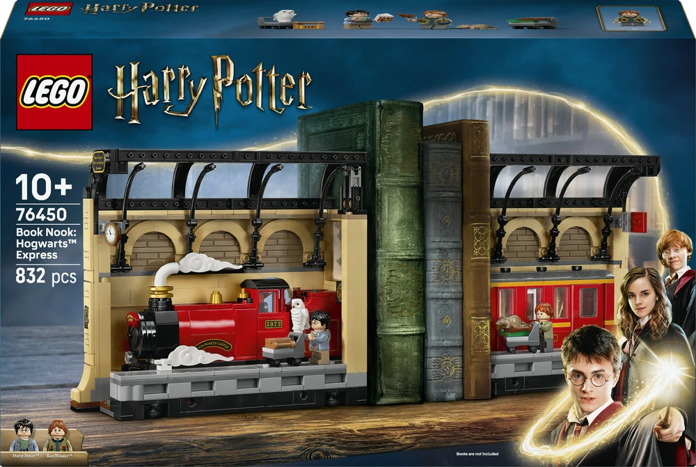 LEGO® Harry Potter™ Knygų lentynos dekoras: Hogvartso ekspresas 76450