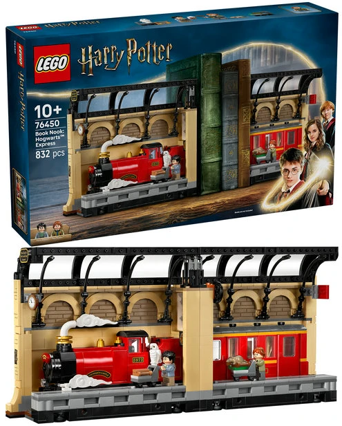 LEGO® Harry Potter™ Knygų lentynos dekoras: Hogvartso ekspresas 76450