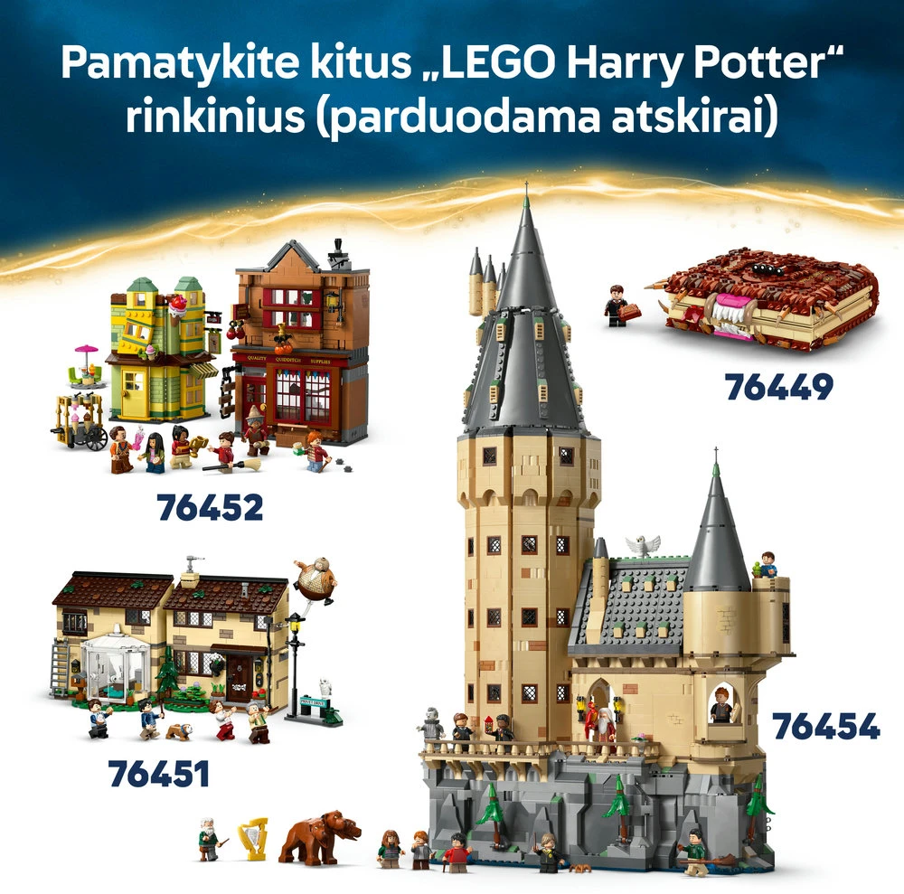 LEGO® Harry Potter™ Knygų lentynos dekoras: Hogvartso ekspresas 76450