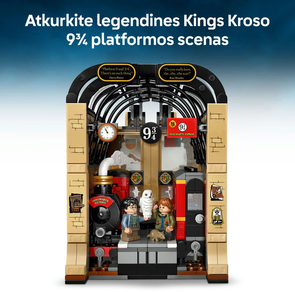 LEGO® Harry Potter™ Knygų lentynos dekoras: Hogvartso ekspresas 76450