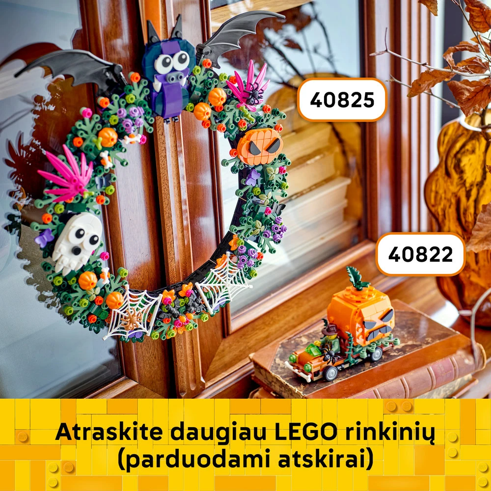 LEGO® Helovino vainikas Namų dekoracija 40825