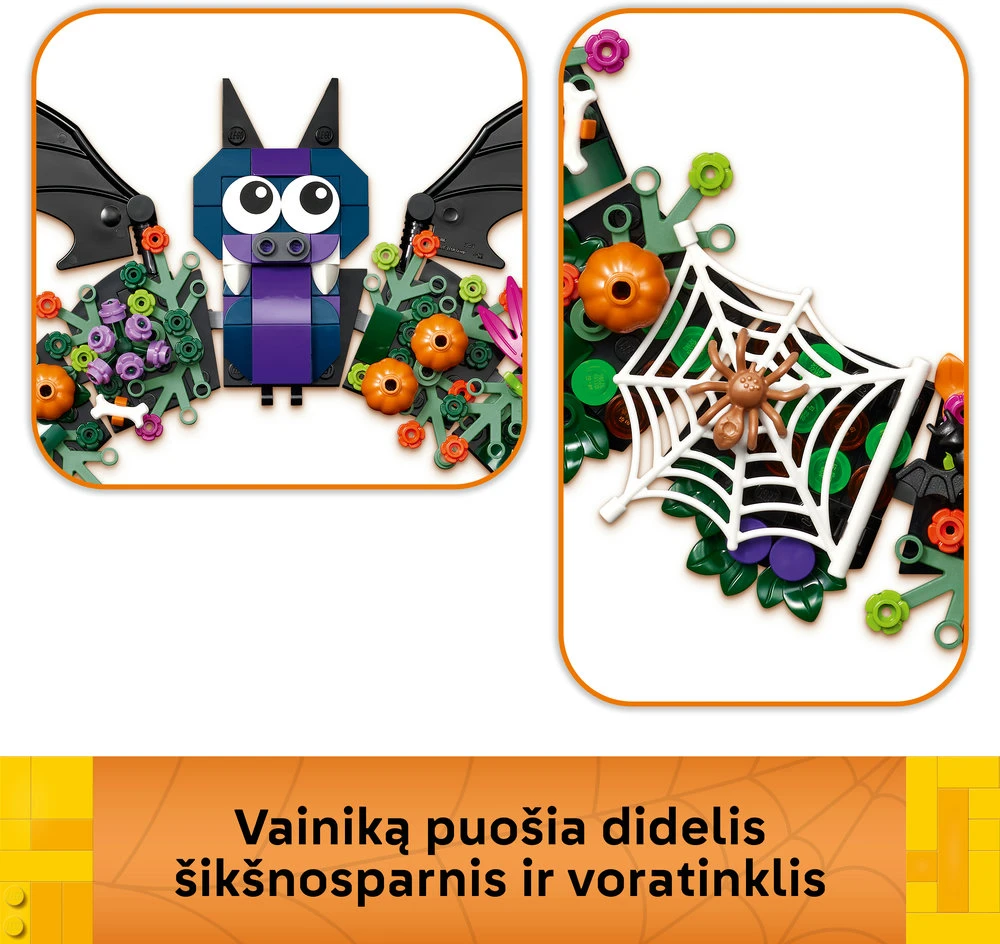 LEGO® Helovino vainikas Namų dekoracija 40825