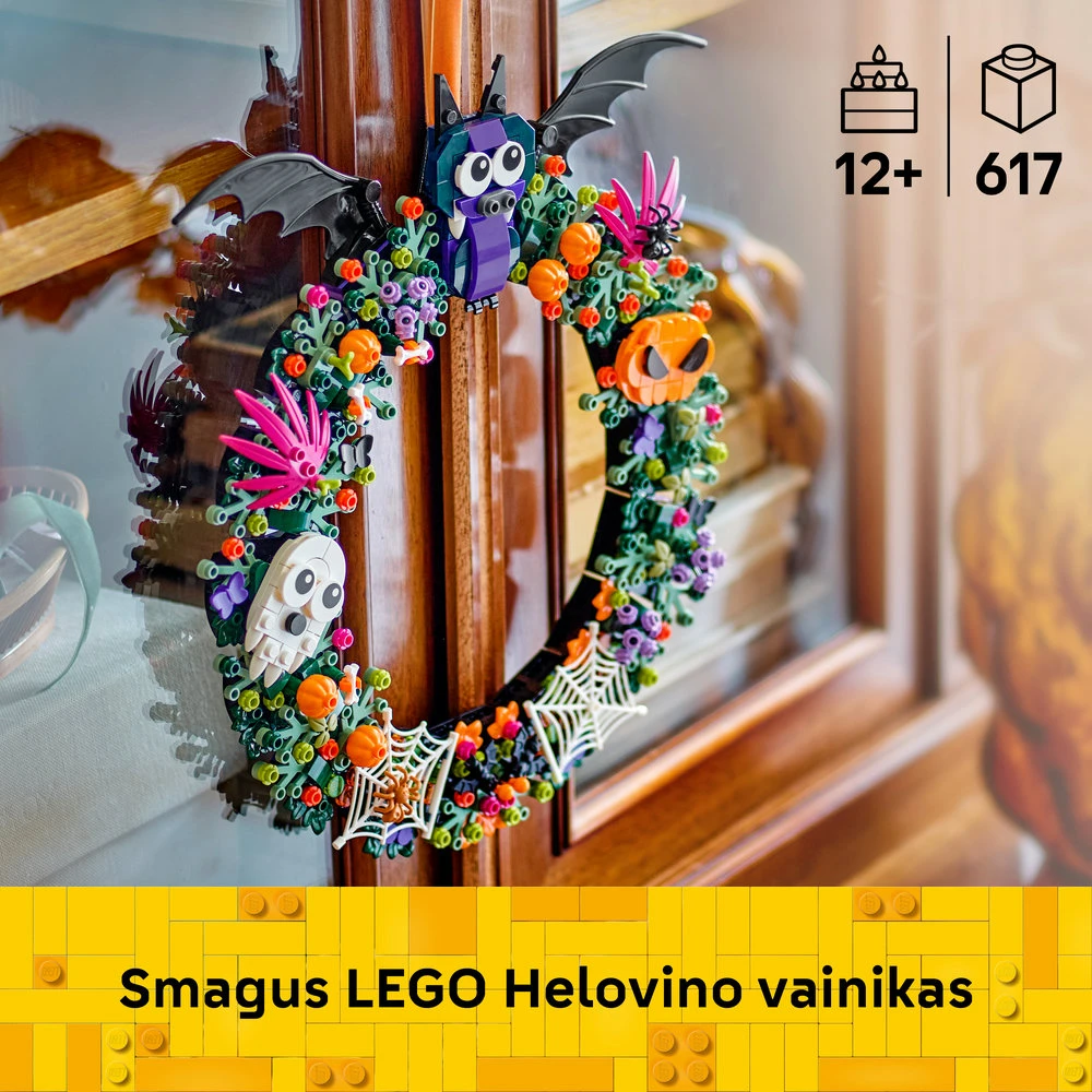 LEGO® Helovino vainikas Namų dekoracija 40825