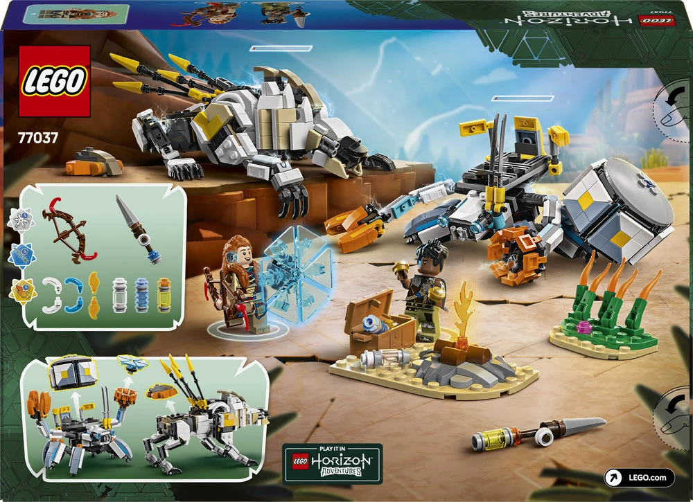 LEGO® Horizon Aloy ir Varl prieš Shell-Walker ir Sawtooth (77037)