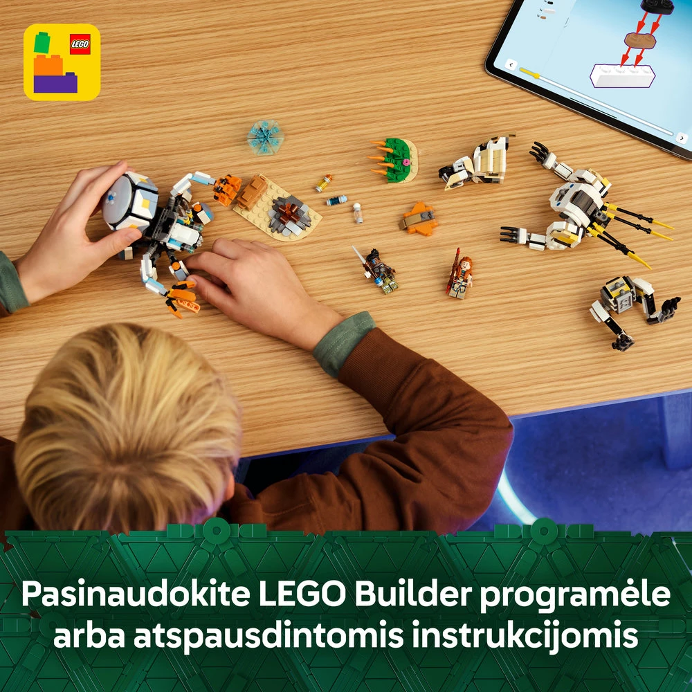 LEGO® Horizon Aloy ir Varl prieš Shell-Walker ir Sawtooth (77037)