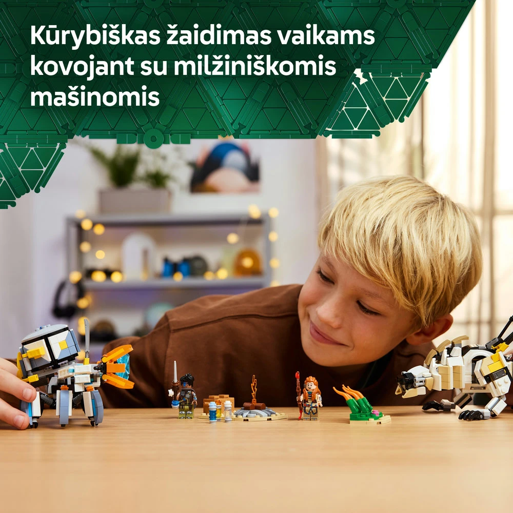 LEGO® Horizon Aloy ir Varl prieš Shell-Walker ir Sawtooth (77037)
