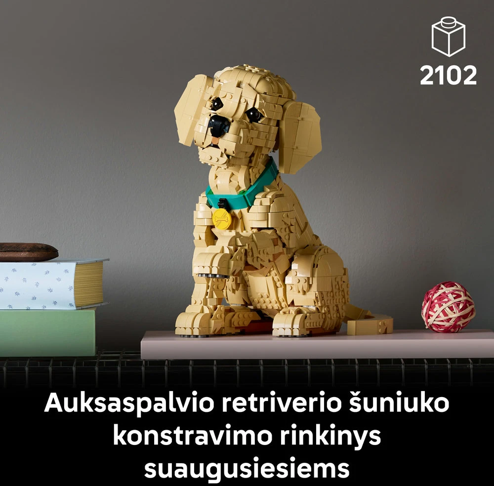 LEGO® Icons Auksaspalvių retriverių šuniukas Figūrėlė 11384