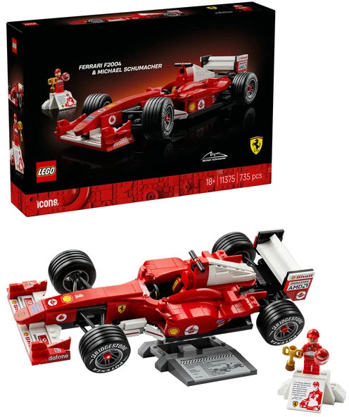 LEGO® Icons „Ferrari F2004“ ir Michael Schumacher, 11375