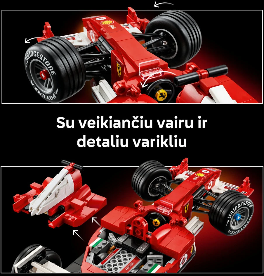 „LEGO® Icons“ „Ferrari F2004“ ir Michael Schumacher 11375