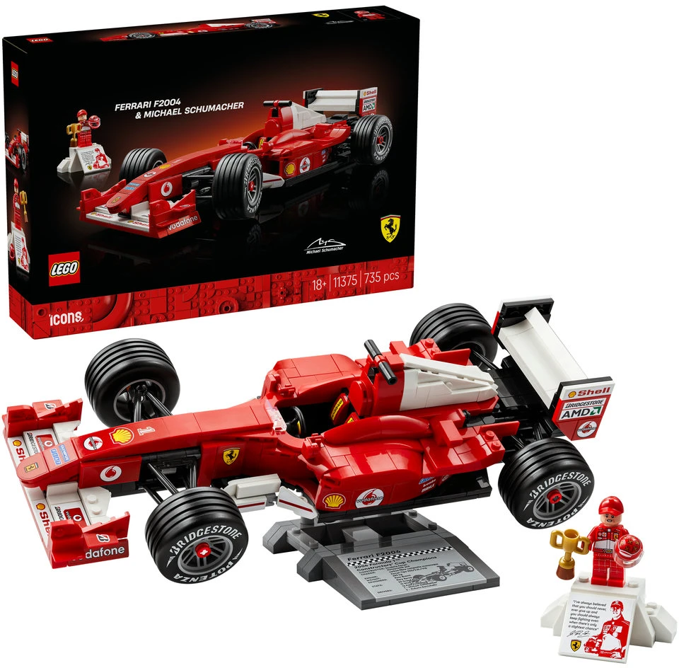 „LEGO® Icons“ „Ferrari F2004“ ir Michael Schumacher 11375