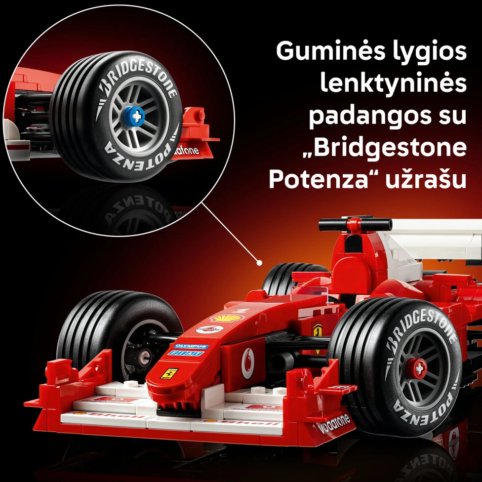 „LEGO® Icons“ „Ferrari F2004“ ir Michael Schumacher 11375