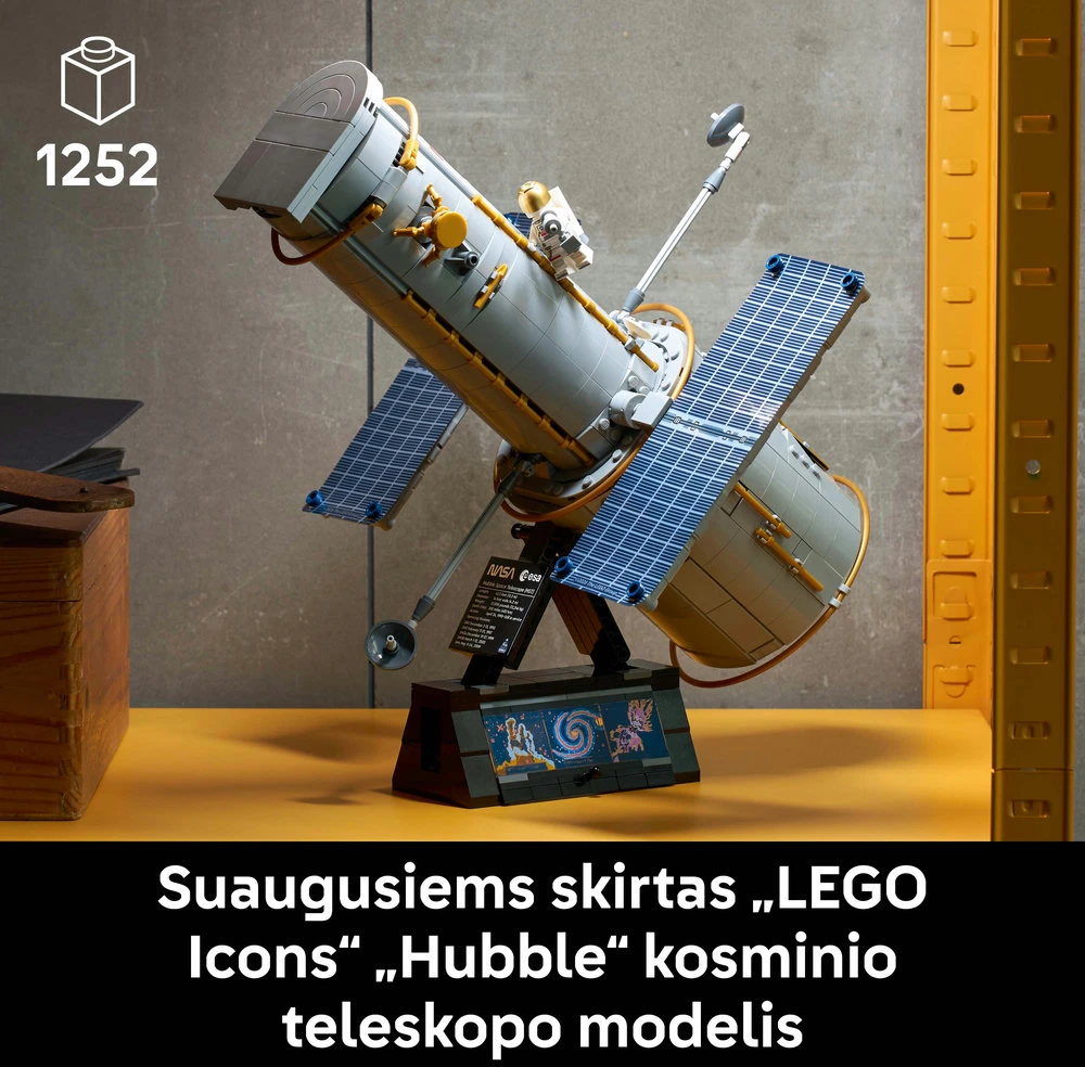 LEGO® Icons Hablio kosminis teleskopas, dekoracija, 11382