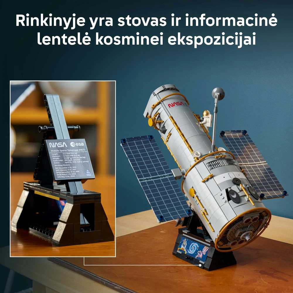 LEGO® Icons Hablio kosminis teleskopas, dekoracija, 11382