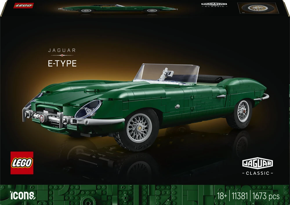 LEGO® Icons Jaguar E-Type, sportinis automobilis, 11381