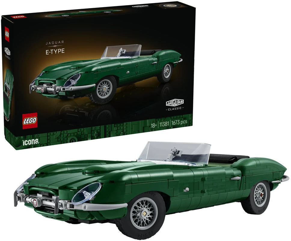LEGO® Icons Jaguar E-Type, sportinis automobilis, 11381