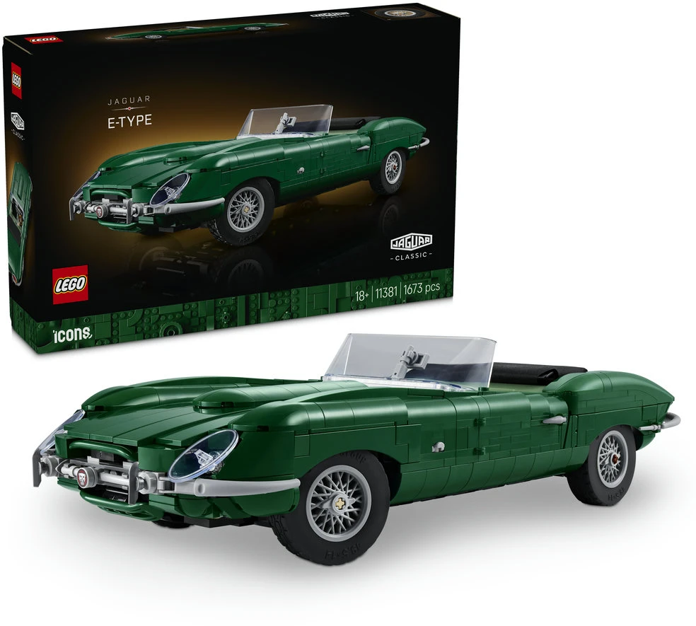 LEGO® Icons Jaguar E-Type, sportinis automobilis, 11381