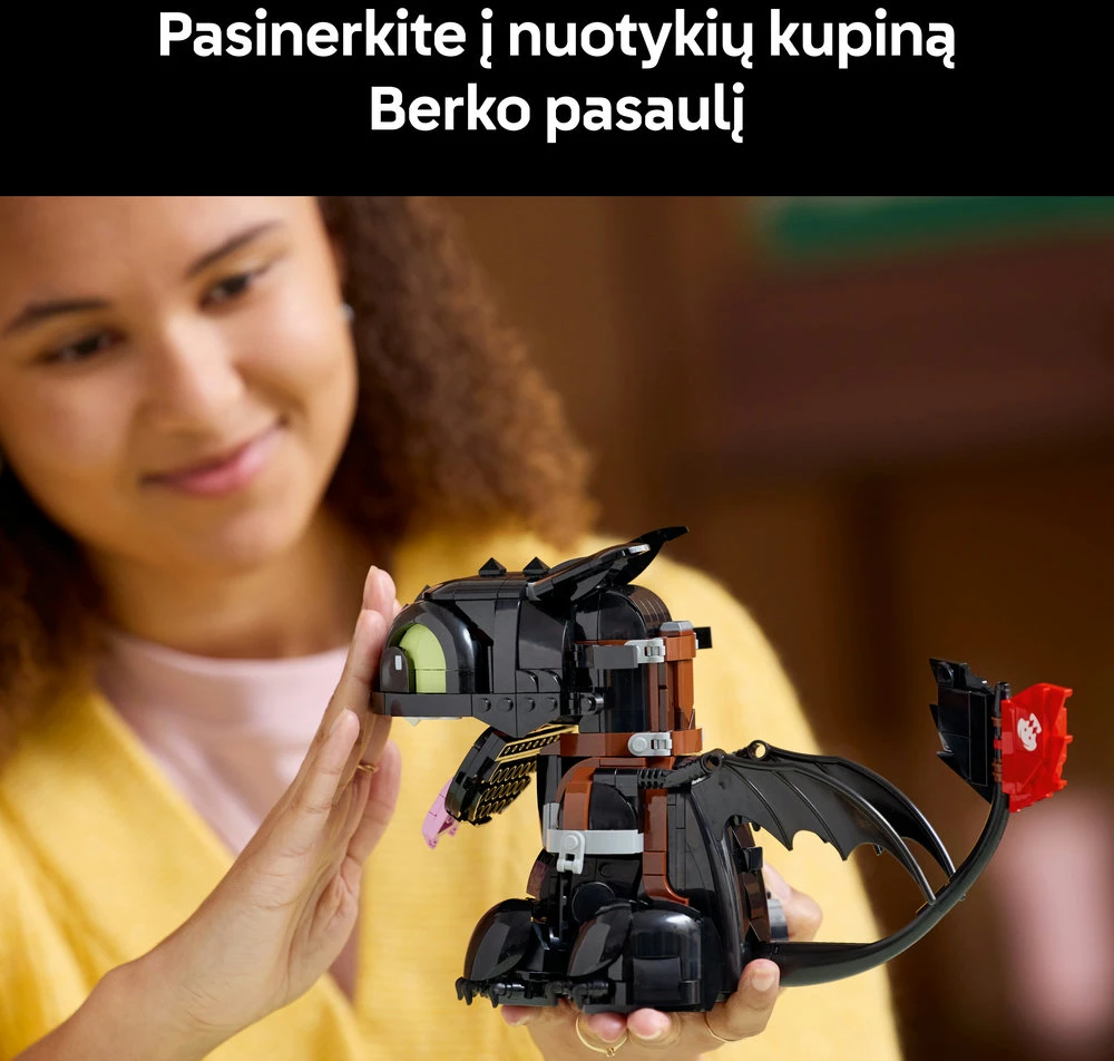 LEGO® Icons Kaip prisijaukinti slibiną: Bedantis 10375