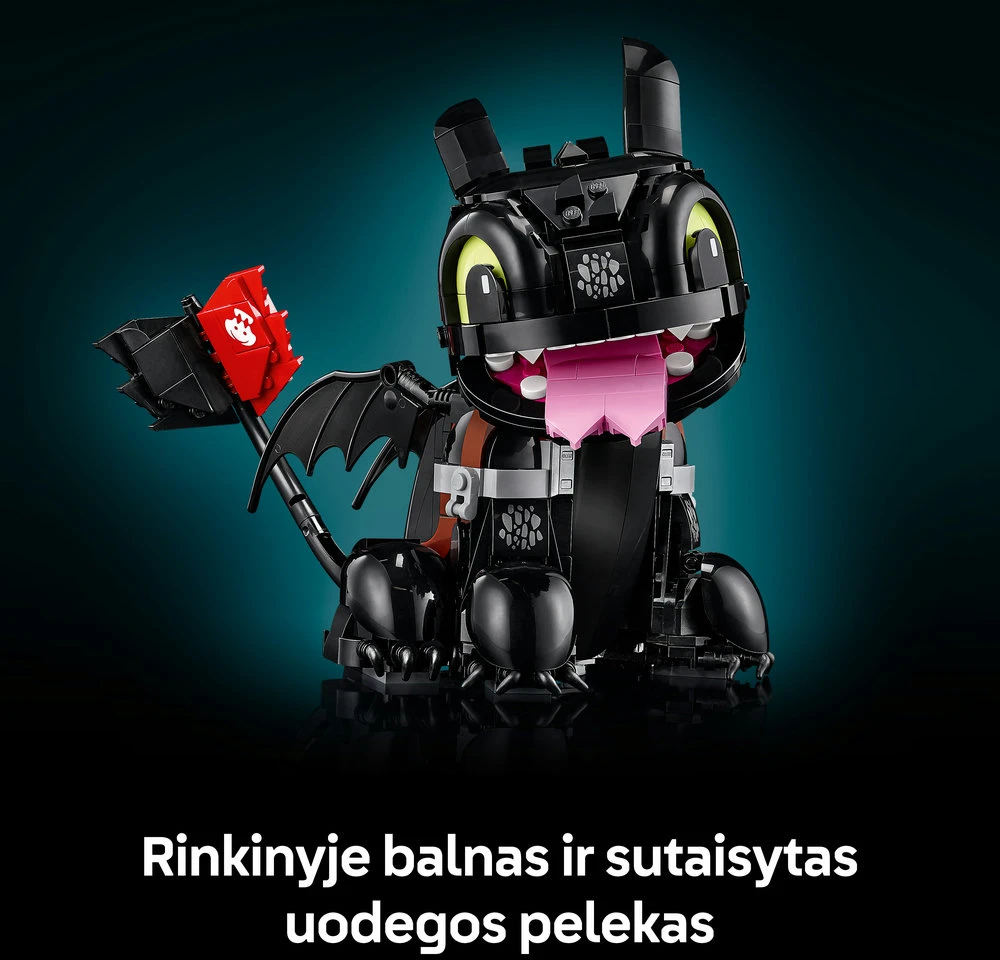LEGO® Icons Kaip prisijaukinti slibiną: Bedantis 10375