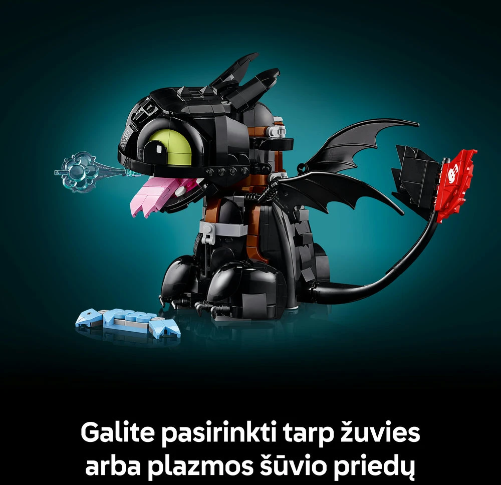 LEGO® Icons Kaip prisijaukinti slibiną: Bedantis 10375