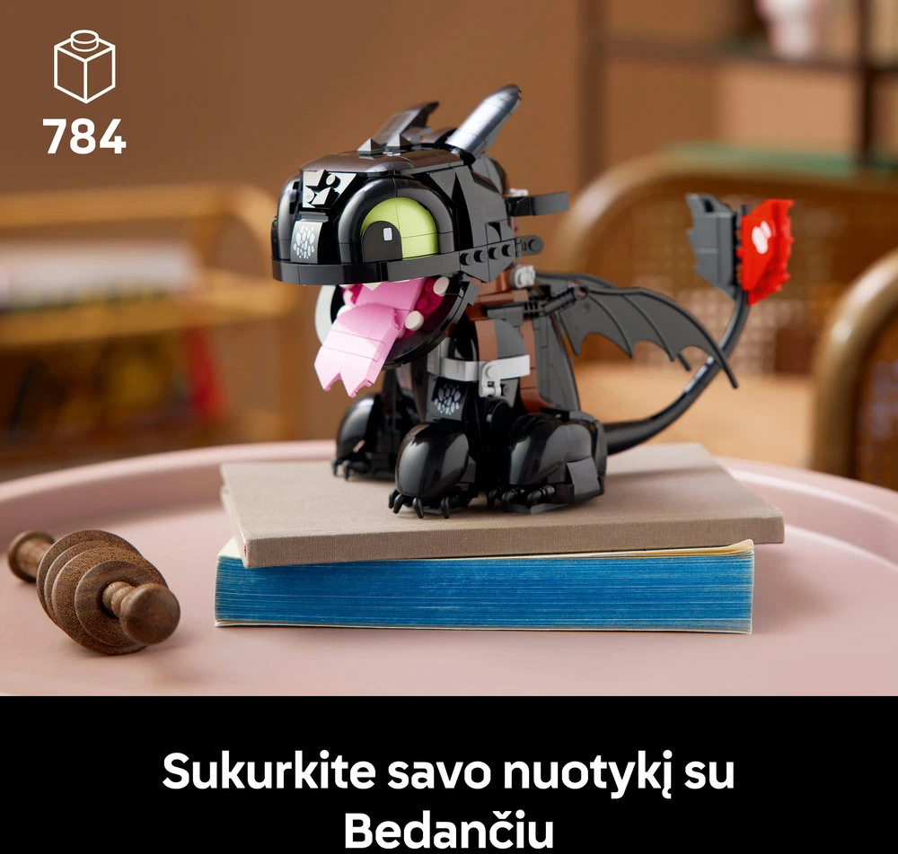 LEGO® Icons Kaip prisijaukinti slibiną: Bedantis 10375