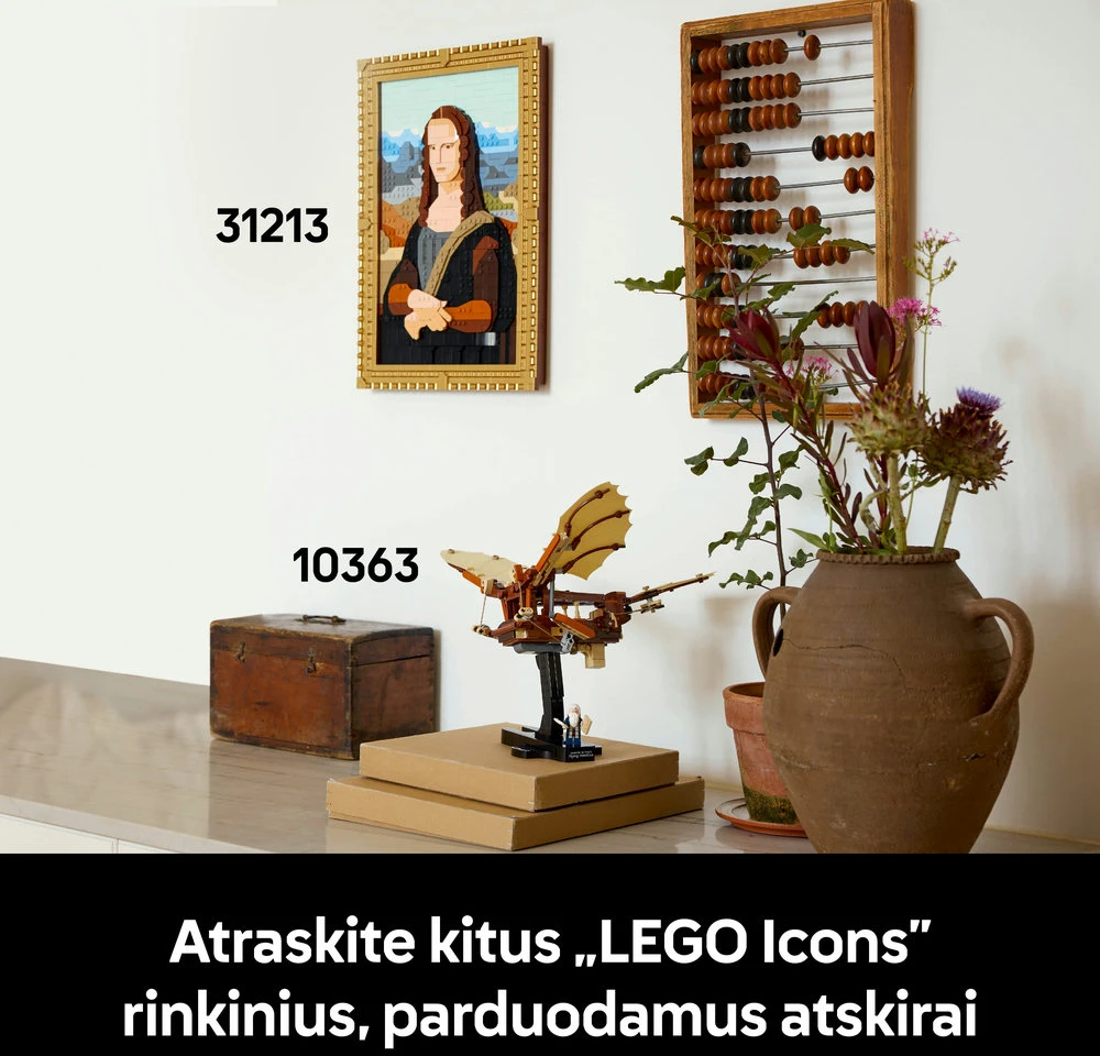LEGO® Icons Leonardo da Vinčio skraidymo aparatas (10363)