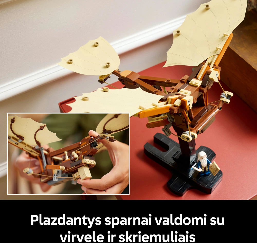 LEGO® Icons Leonardo da Vinčio skraidymo aparatas (10363)
