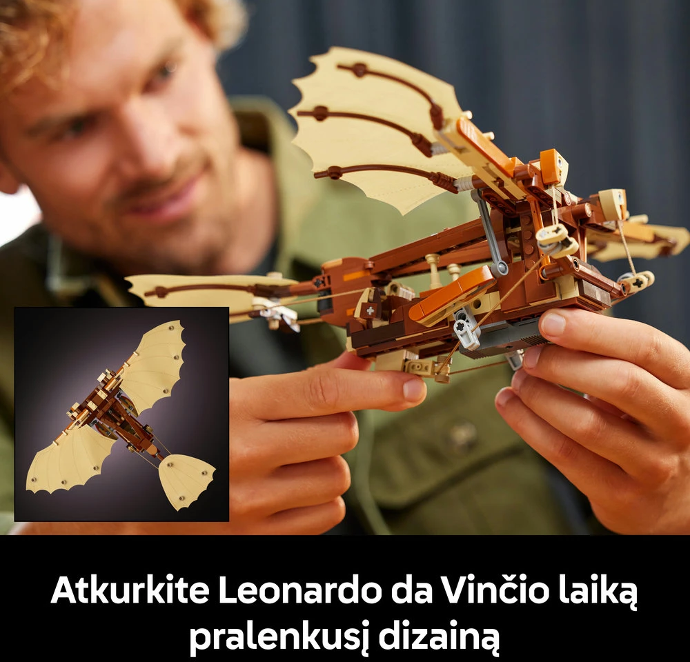 LEGO® Icons Leonardo da Vinčio skraidymo aparatas (10363)