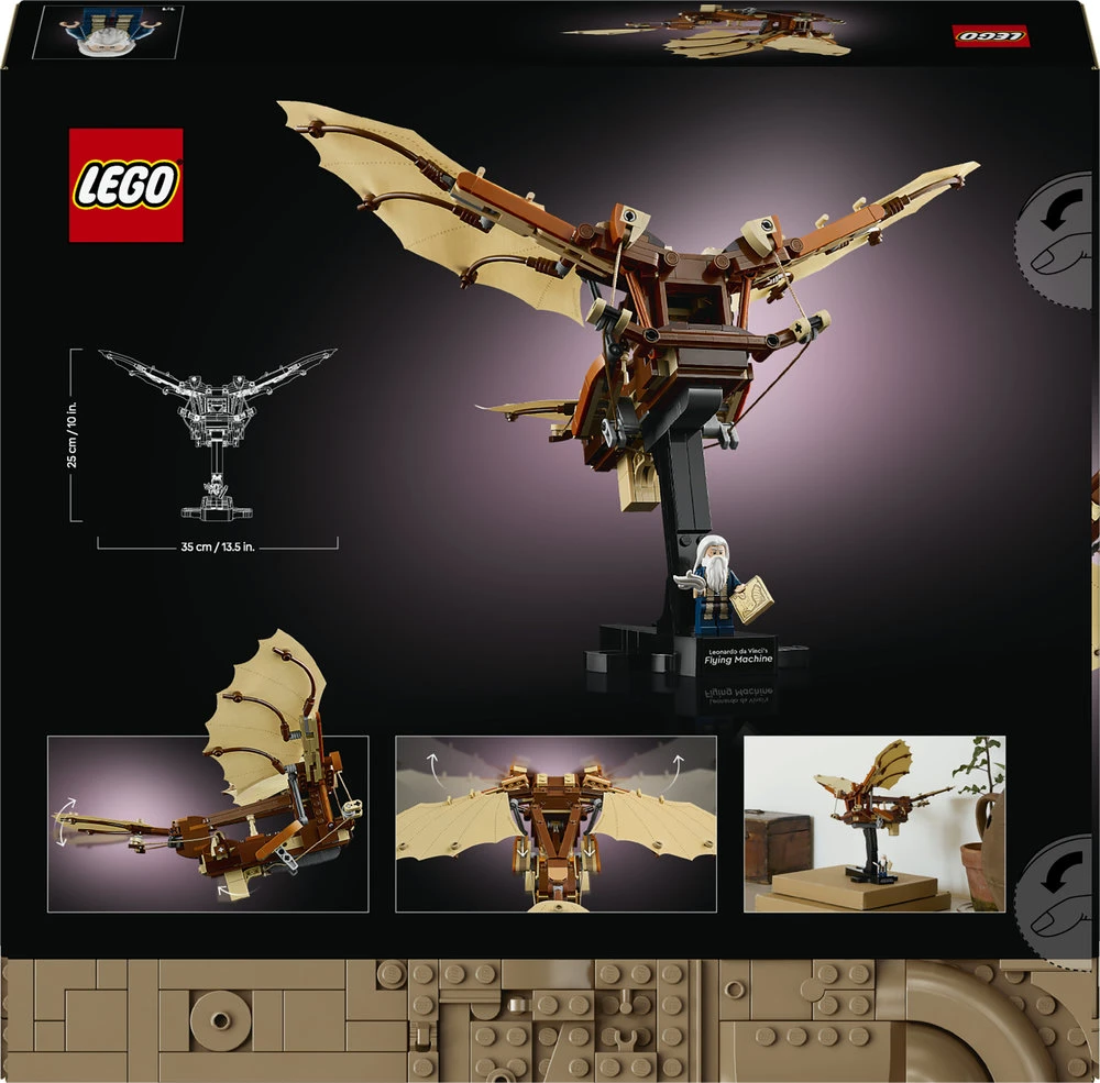 LEGO® Icons Leonardo da Vinčio skraidymo aparatas (10363)