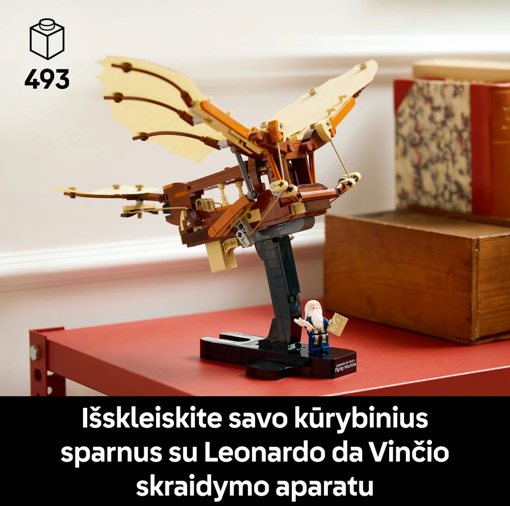 LEGO® Icons Leonardo da Vinčio skraidymo aparatas (10363)
