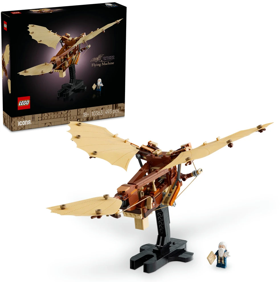LEGO® Icons Leonardo da Vinčio skraidymo aparatas (10363)