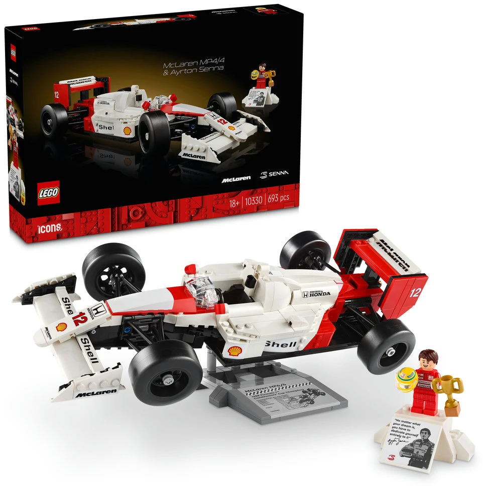 LEGO® Icons McLaren MP4/4 ir Ayrton Senna (10330)