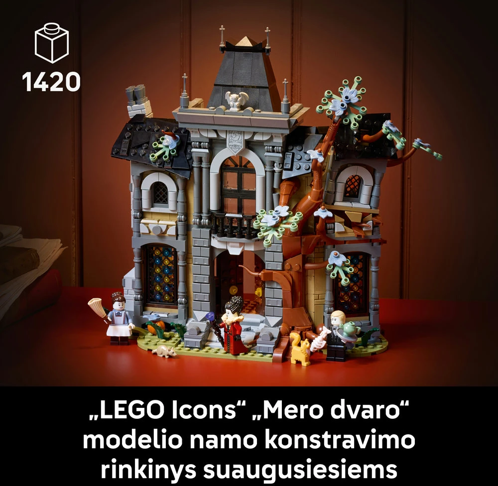 LEGO® Icons Merės dvaras, baugus dekoro rinkinys, 11383