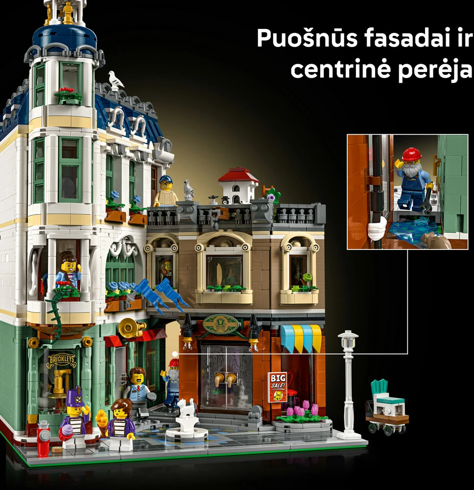LEGO® Icons Prekybos gatvė Konstravimo rinkinys 11371