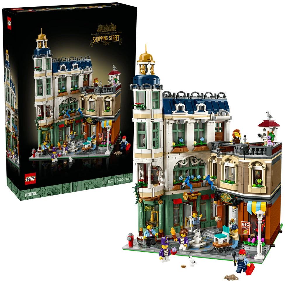 LEGO® Icons Prekybos gatvė Konstravimo rinkinys 11371