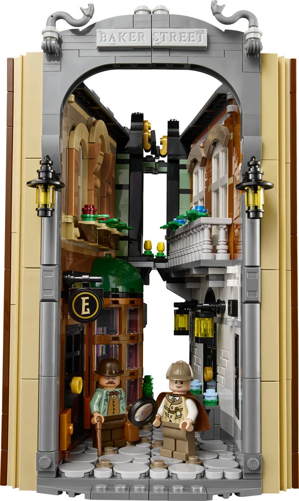 LEGO® Icons Sherlock Holmes: knygų lentynos dekoras 10351