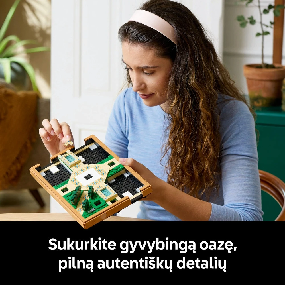 LEGO® Icons Sodas su fontanu Dekoras, rinkinys suaugusiesiems 10359