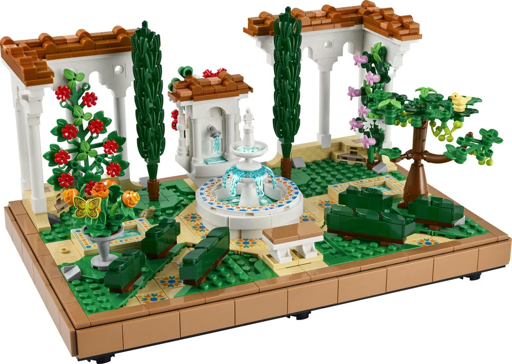 LEGO® Icons Sodas su fontanu Dekoras, rinkinys suaugusiesiems 10359