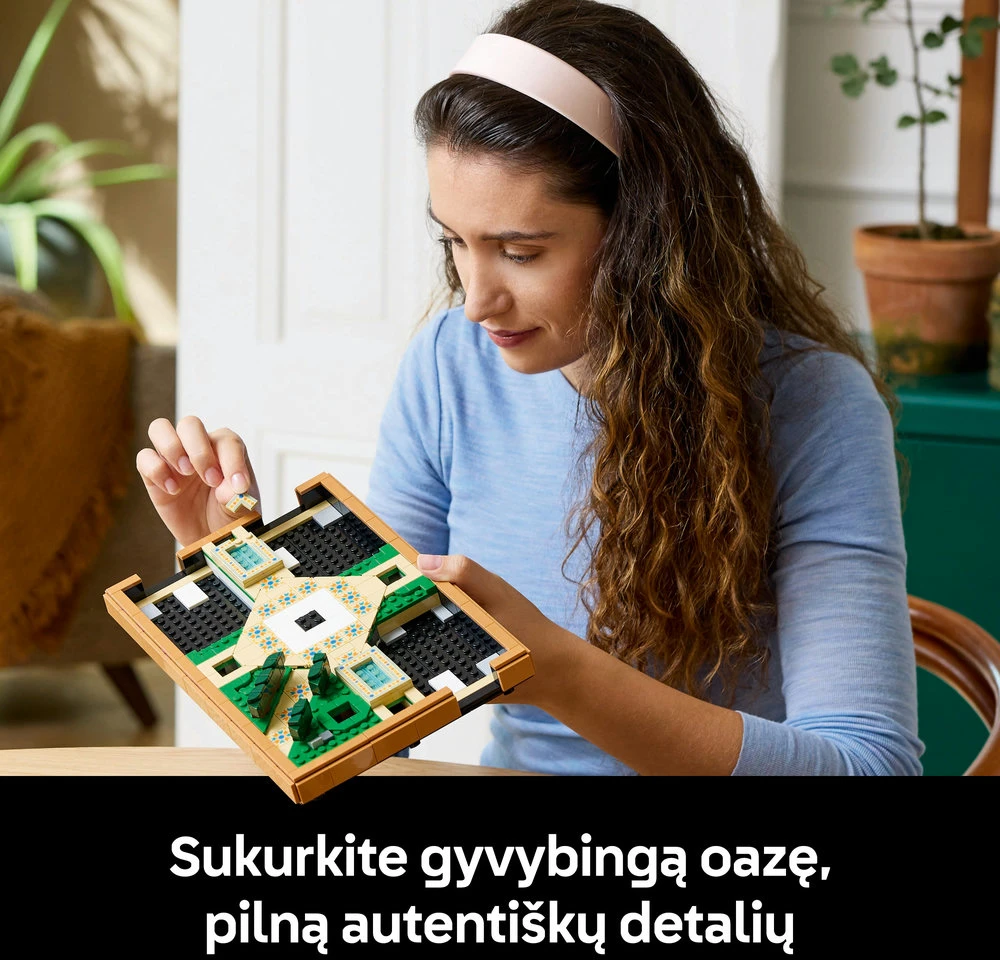 LEGO® Icons Sodas su fontanu Dekoras, rinkinys suaugusiesiems 10359