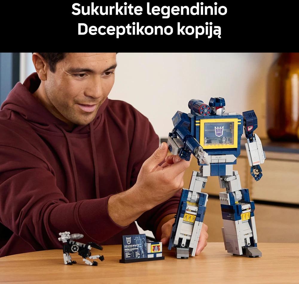 LEGO® Icons „Transformers“: Garso banga Rinkinys 10358
