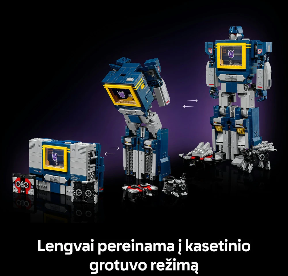 LEGO® Icons „Transformers“: Garso banga Rinkinys 10358