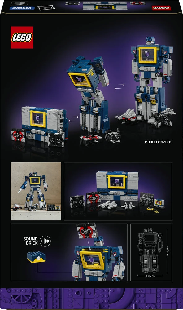 LEGO® Icons „Transformers“: Garso banga Rinkinys 10358